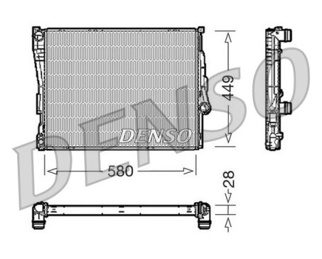 Radiator, engine cooling DRM05069 Denso