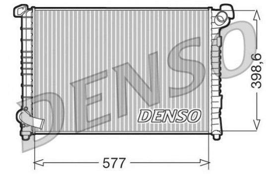 Radiator, engine cooling DRM05101 Denso