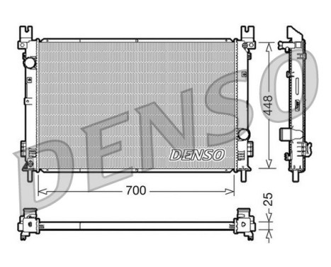 Radiator, engine cooling DRM06001 Denso