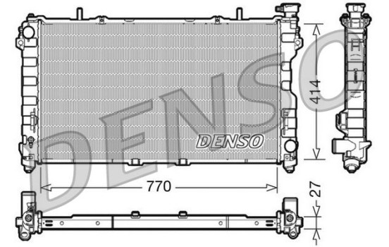 Radiator, engine cooling DRM06011 Denso