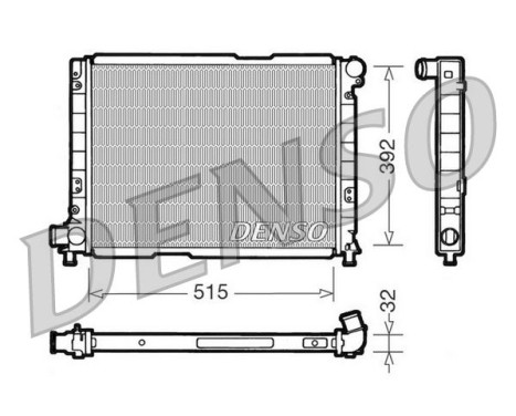Radiator, engine cooling DRM09050 Denso
