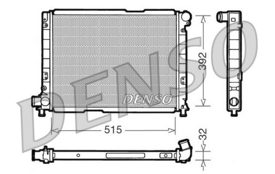 Radiator, engine cooling DRM09050 Denso
