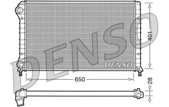 Radiator, engine cooling DRM09061 Denso