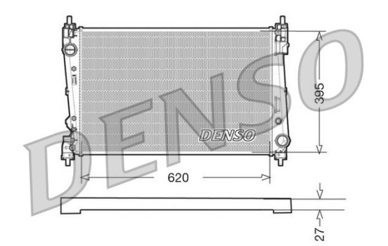 Radiator, engine cooling DRM09112 Denso