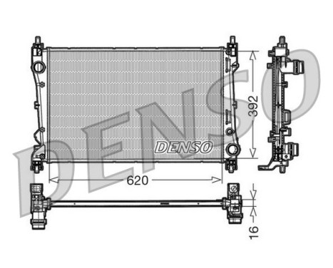Radiator, engine cooling DRM09113 Denso