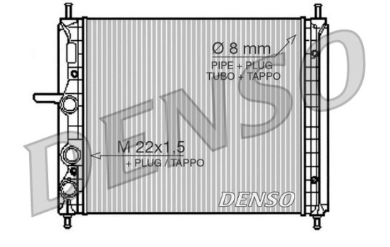 Radiator, engine cooling DRM09150 Denso