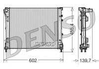 Radiator, engine cooling DRM09162 Denso