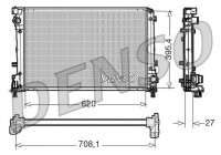 Radiator, engine cooling DRM09163 Denso