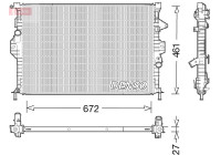 Radiator, engine cooling DRM10048 Denso