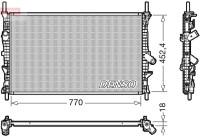 Radiator, engine cooling DRM10111 Denso