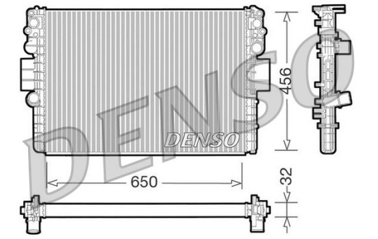 Radiator, engine cooling DRM12006 Denso