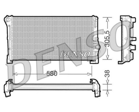 Radiator, engine cooling DRM13010 Denso