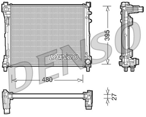 Radiator, engine cooling DRM13014 Denso