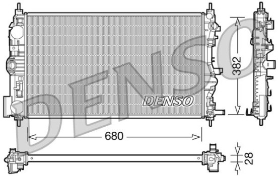 Radiator, engine cooling DRM15005 Denso