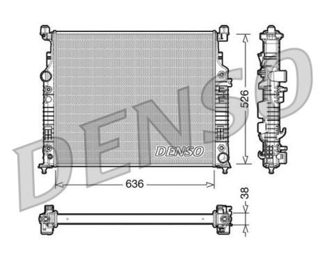 Radiator, engine cooling DRM17006 Denso