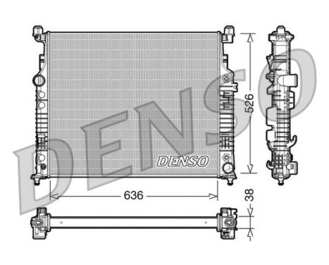 Radiator, engine cooling DRM17007 Denso