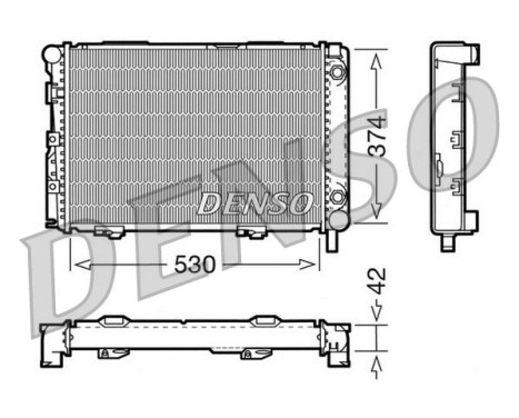 Radiator, engine cooling DRM17026 Denso