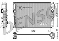 Radiator, engine cooling DRM17042 Denso