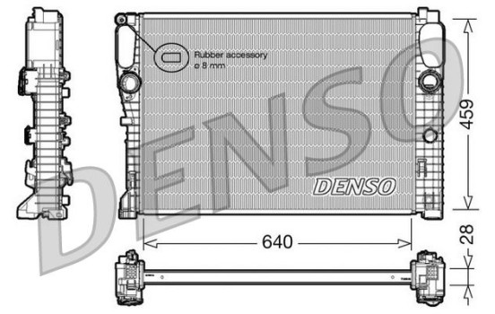 Radiator, engine cooling DRM17042 Denso