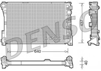 Radiator, engine cooling DRM17046 Denso