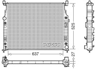 Radiator, engine cooling DRM17056 Denso