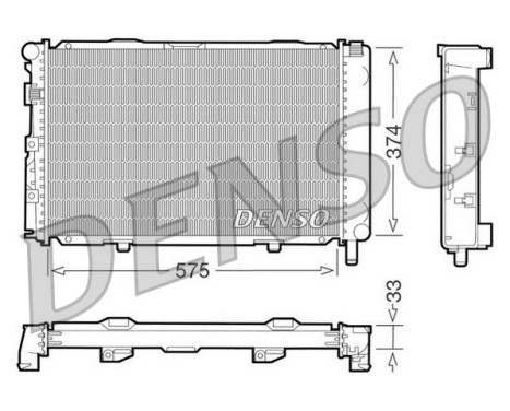 Radiator, engine cooling DRM17064 Denso