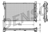 Radiator, engine cooling DRM17079 Denso