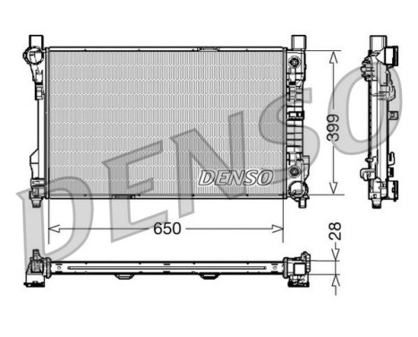 Radiator, engine cooling DRM17079 Denso