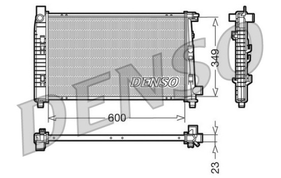 Radiator, engine cooling DRM17100 Denso