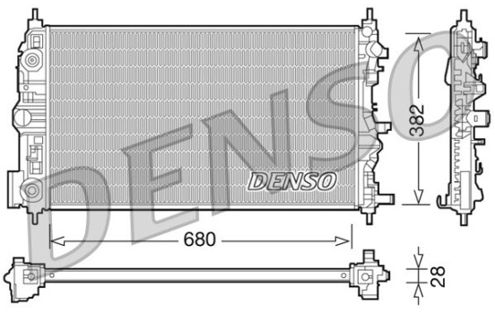 Radiator, engine cooling DRM17101 Denso