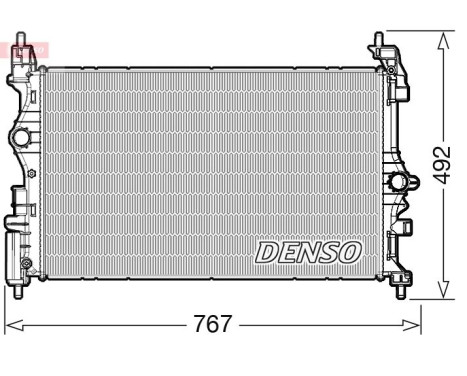 Radiator, engine cooling DRM20019 Denso