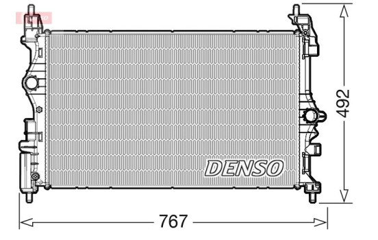 Radiator, engine cooling DRM20019 Denso