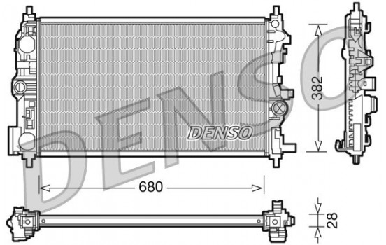 Radiator, engine cooling DRM20078 Denso