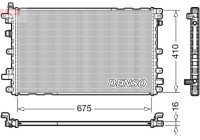 Radiator, engine cooling DRM20113 Denso