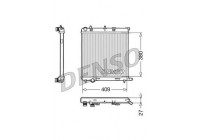 Radiator, engine cooling DRM21026 Denso