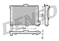 Radiator, engine cooling DRM25008 Denso