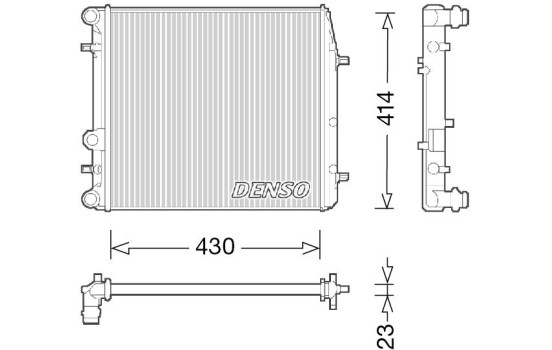 Radiator, engine cooling DRM27006 Denso