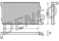 Radiator, engine cooling DRM32019 Denso