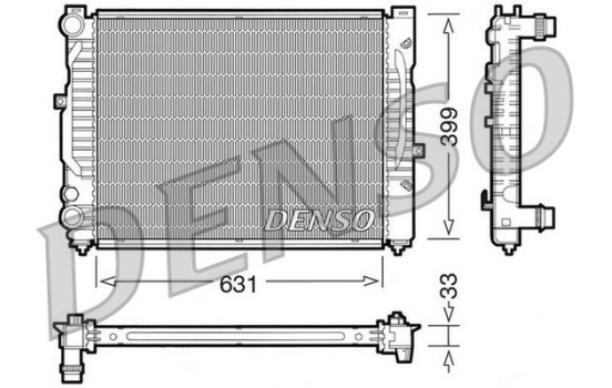 Radiator, engine cooling DRM32029 Denso
