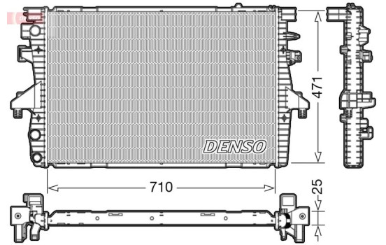 Radiator, engine cooling DRM32039 Denso