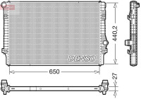 Radiator, engine cooling DRM32049 Denso