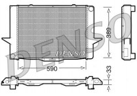 Radiator, engine cooling DRM33040 Denso