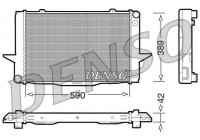 Radiator, engine cooling DRM33042 Denso