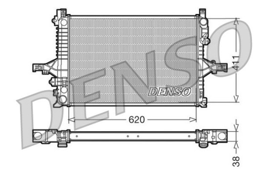 Radiator, engine cooling DRM33065 Denso