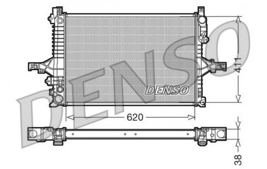 Radiator, engine cooling DRM33066 Denso