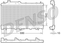 Radiator, engine cooling DRM36015 Denso