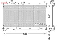 Radiator, engine cooling DRM36023 Denso