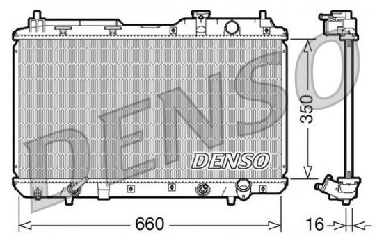 Radiator, engine cooling DRM40010 Denso