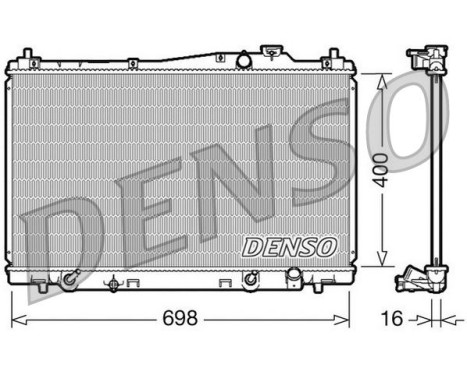 Radiator, engine cooling DRM40017 Denso