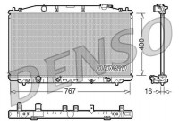 Radiator, engine cooling DRM40025 Denso